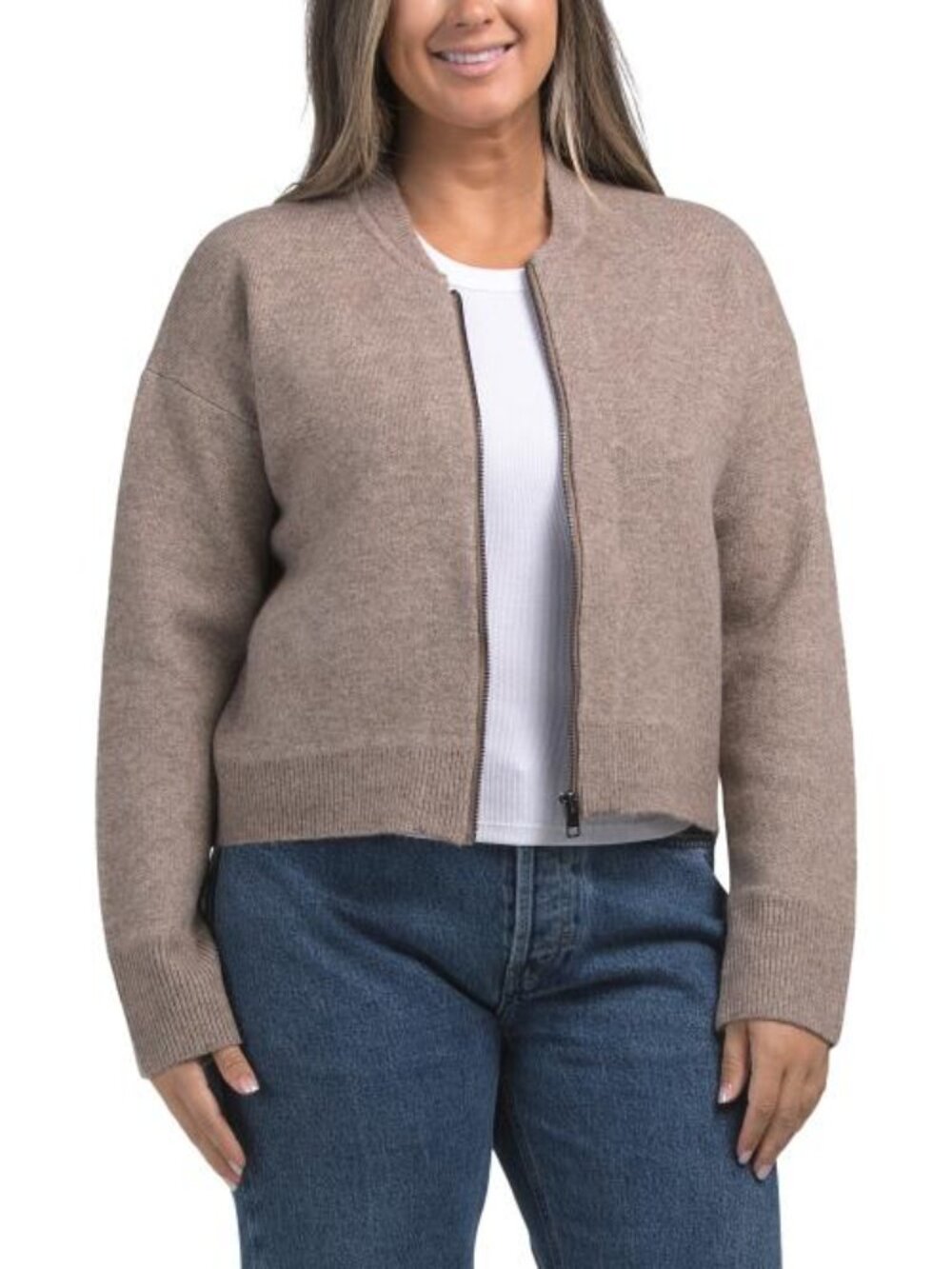 MICHAEL STARS Lidia Cropped Bomber Jacket